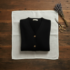 Kasjmier vest met kraag en trui