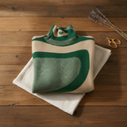 Kaschmirpullover mit abstraktem Wirbel