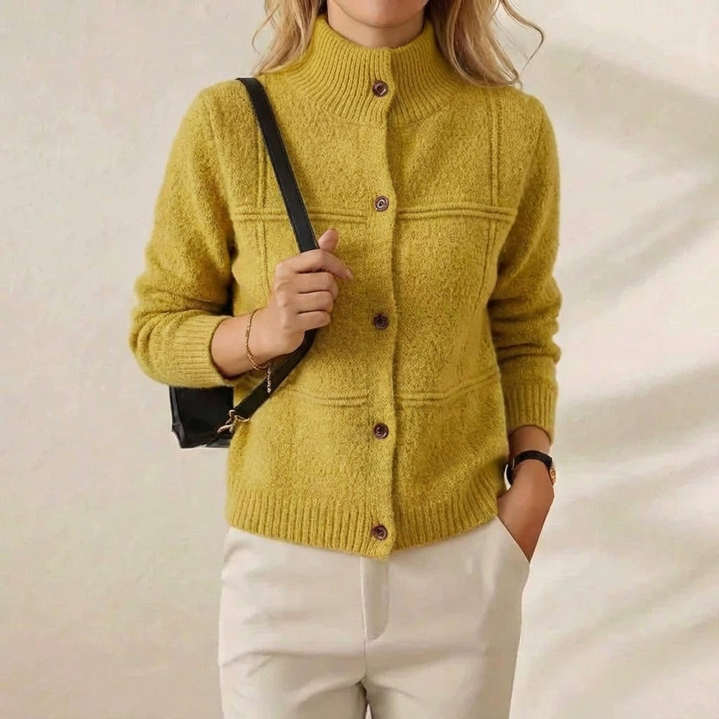 Rollkragenpullover aus Kaschmir mit strukturiertem Strick