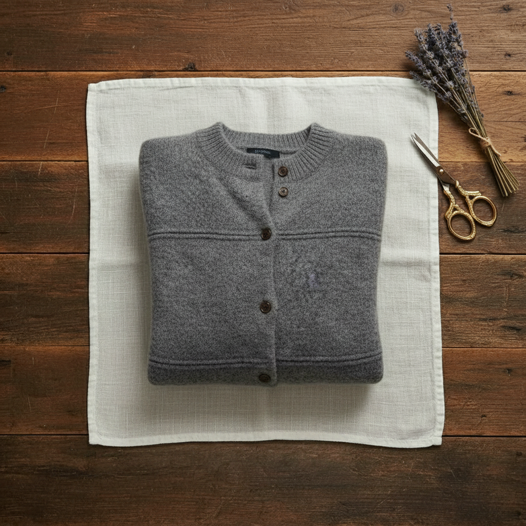 Cardigan en cachemire à col roulé et tricot texturé