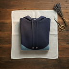 Kapuzenpullover aus Kaschmir mit Farbblockdesign