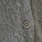 Baumwoll-V-Ausschnitt-Strickjacke