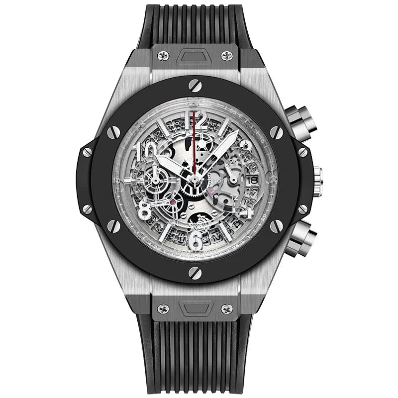 Heren Sport Siliconen Kalender Quartz Horloge II